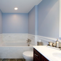 Light blue bathroom