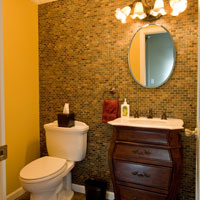Tile mosaic bathroom