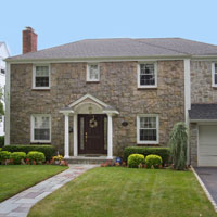 Home with stone facade